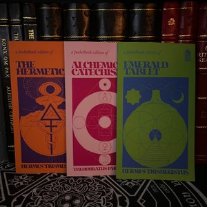 Three Vol. Hermeticism Set - Occult Books, New Age, Freemasonry, Theosophy, Golden Dawn, Hermes Trismegistus, Thoth Atlantean, Spirituality
