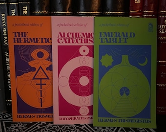 Three Vol. Hermeticism Set - Occult Books, New Age, Freemasonry, Theosophy, Golden Dawn, Hermes Trismegistus, Thoth Atlantean, Spirituality