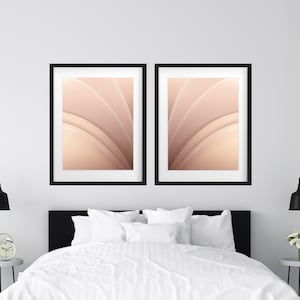 Beige Art Prints, set of 2, Neutral Wall decor, Cream wall art, Simple wall art, Minimalist living room wall art - INSTANT DIGITAL DOWNLOAD