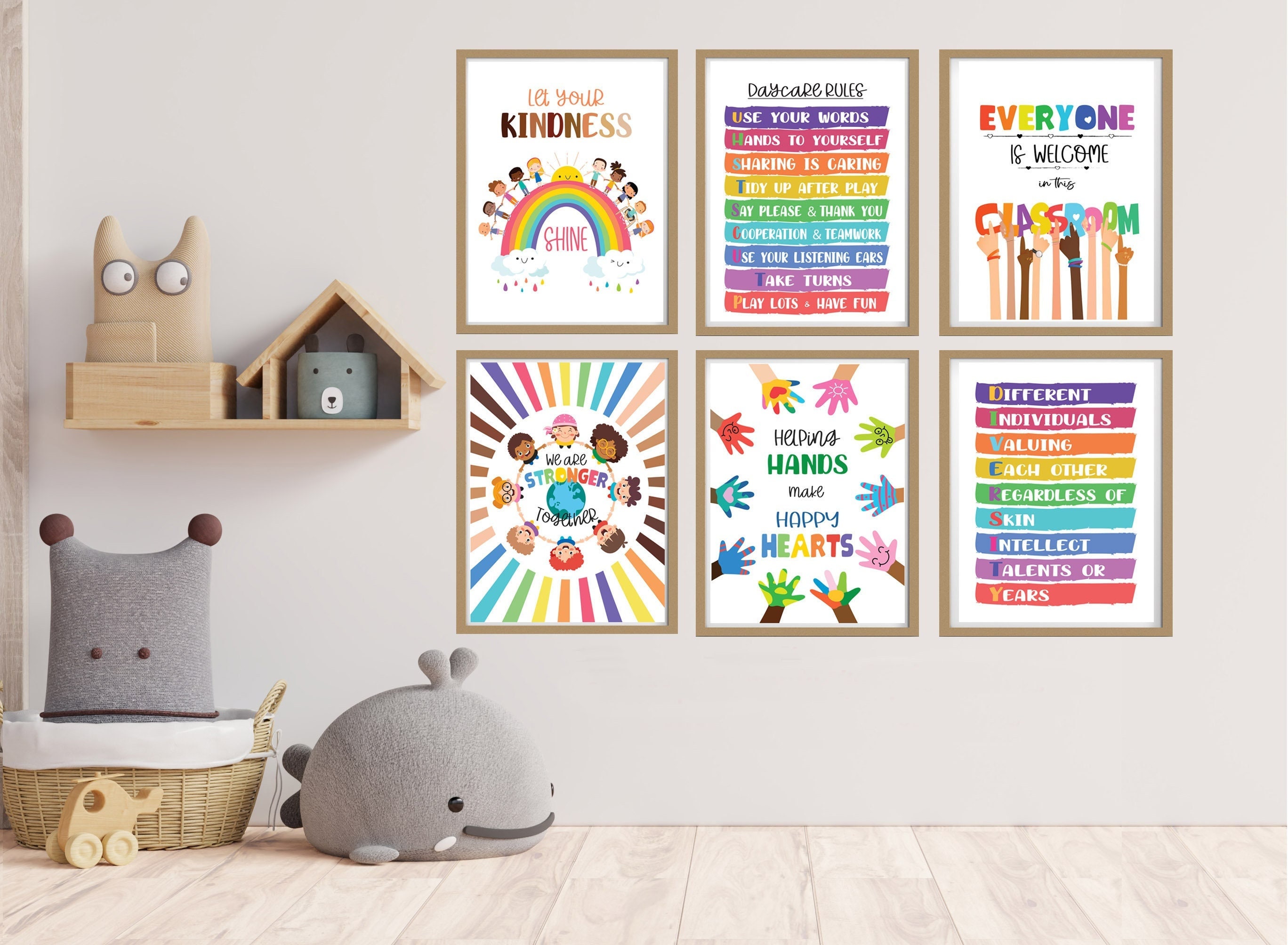 Choose Inclusion Diversity Classroom Art Prints - Choose Your Inclusive Posters. Set of ...