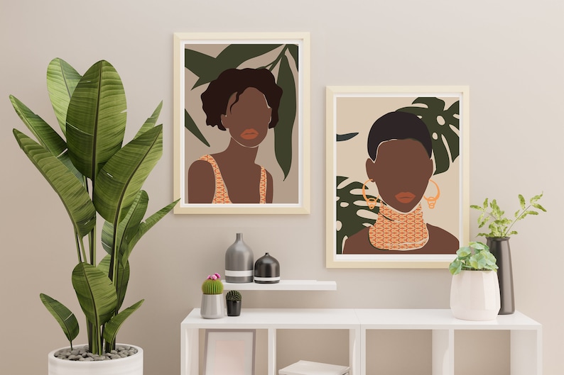 Black Woman Art Prints Boho Wall Art Strong Black Female - Etsy