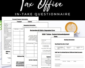 Formulários de entrada de informações do contribuinte: Questionário do cliente da Receita Federal (download digital)