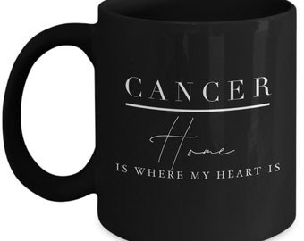 Cancer Coffee Mug - Cancer Gift - Black Mug - Psychic Reading