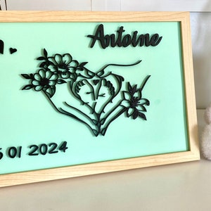 Cornice nascita personalizzata