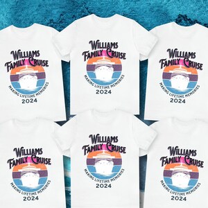 カスタムファミリークルーズTシャツ - パーソナライズされたグループクルーズ2024Tシャツ - 家族や友人のためのお揃いのバケーションシャツ
