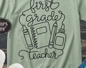 Chemise pour professeur de première année Comfort Colors, t-shirt pour la rentrée des classes