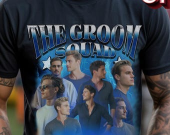 T-shirt personnalisé avec photo des années 90 pour les mariés