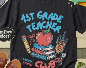 Chemise du club des enseignants de 1re année, t-shirt aux couleurs confortables pour la rentrée