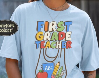 Chemise de professeur de première année, vêtements de retour à l'école, cadeau de remerciement pour professeur