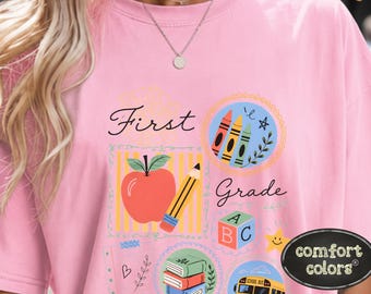Chemise pour professeur de première année Comfort Colors, t-shirt pour la rentrée des classes