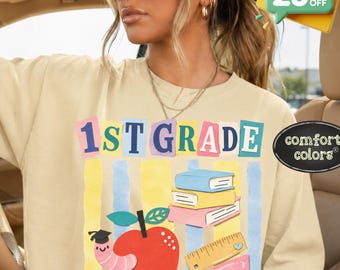 Chemise d'enseignant de première année, t-shirt de couleurs confortables pour la rentrée