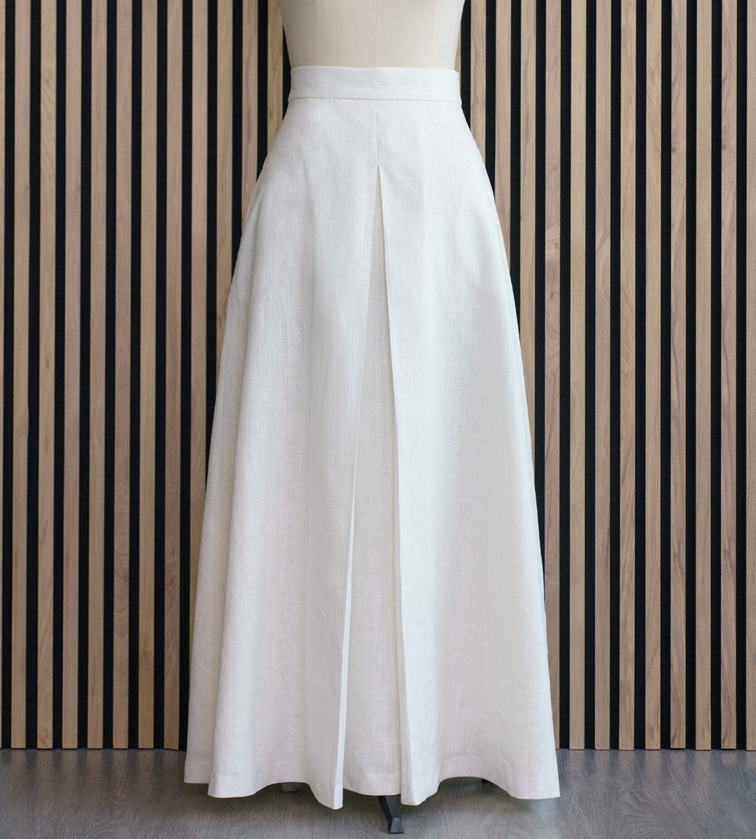 スカート 120% LINO Woman Skirt White 32ALBLIW59AF000G376100 100080 120% LINO: Skirt woman - White | 120% Lino skirt