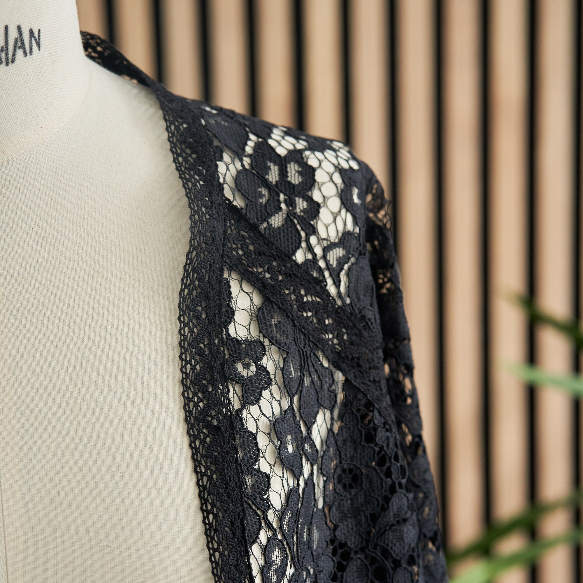 Long Black Kimono