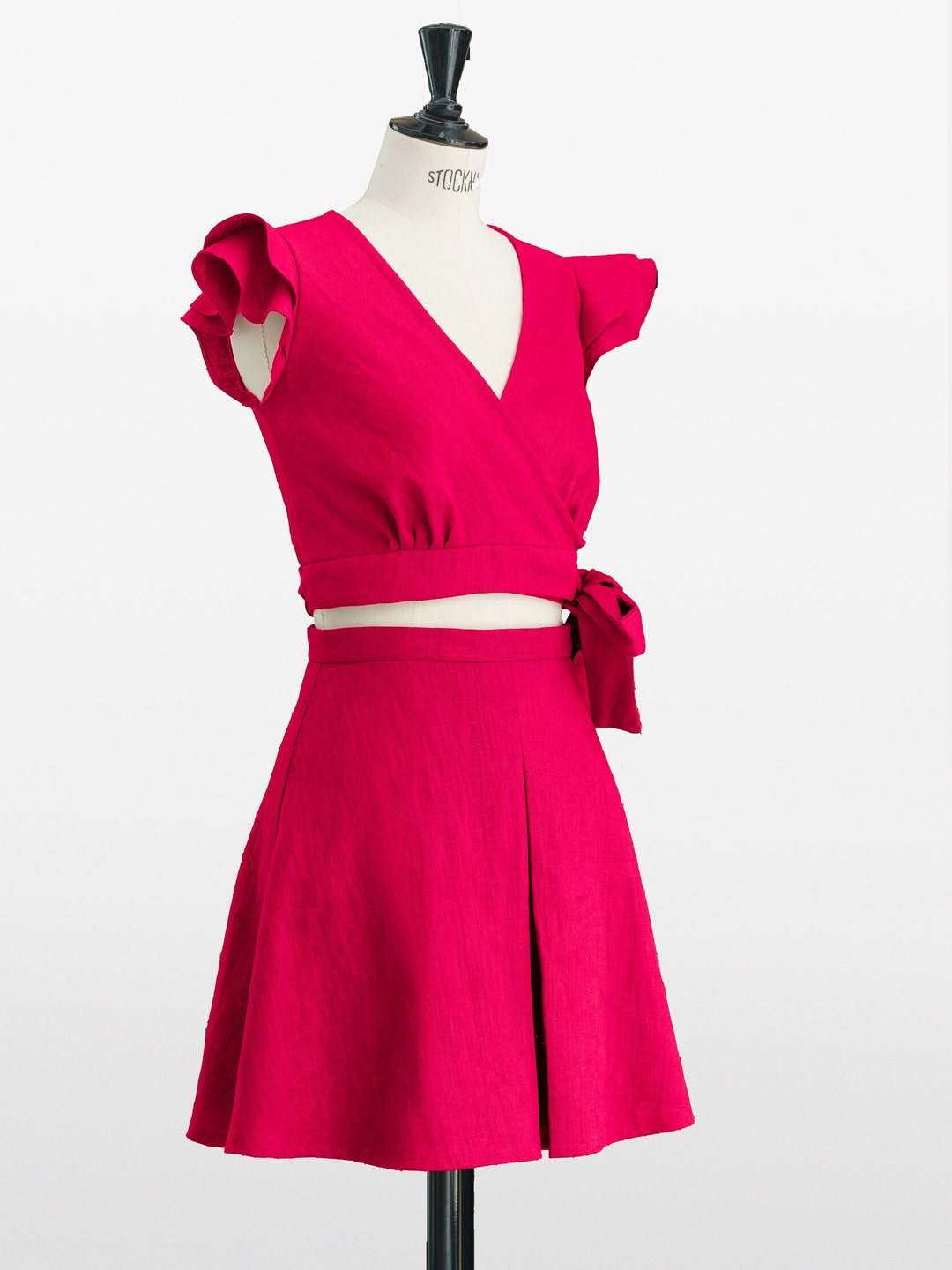 【INCHANT ME】[set] Reddick Slit Linen Banding Two Piece white+dress+square+format.jpg?