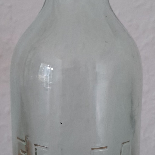 Vintage Bügelflasche, alte Flasche, Porzellanverschluss, Gelfa Potsdam, 0,35 Liter