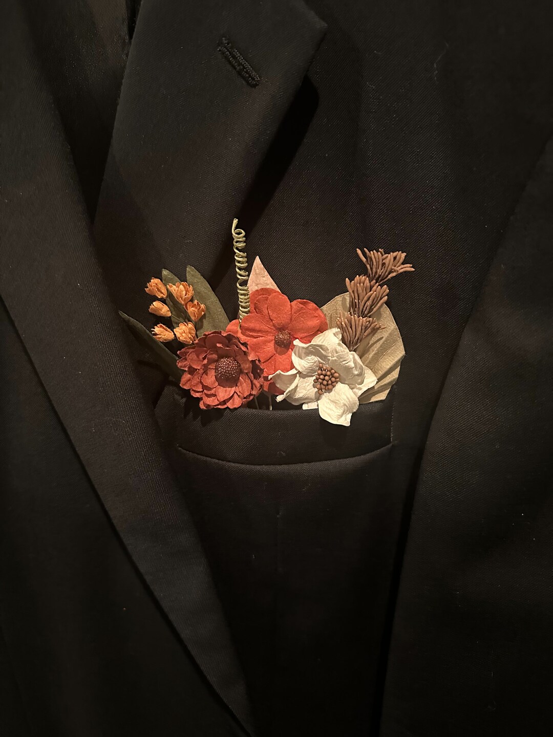Special Occasion Men's Pocket Square Florals - Etsy