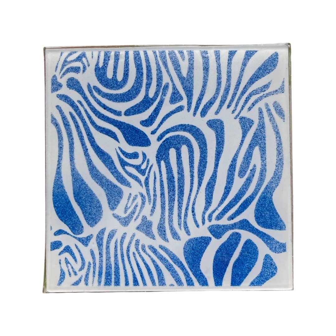 Epoxy Art Wall Tiles / Backsplash Ceramic Tiles / 6x 6 Tiles Etsy