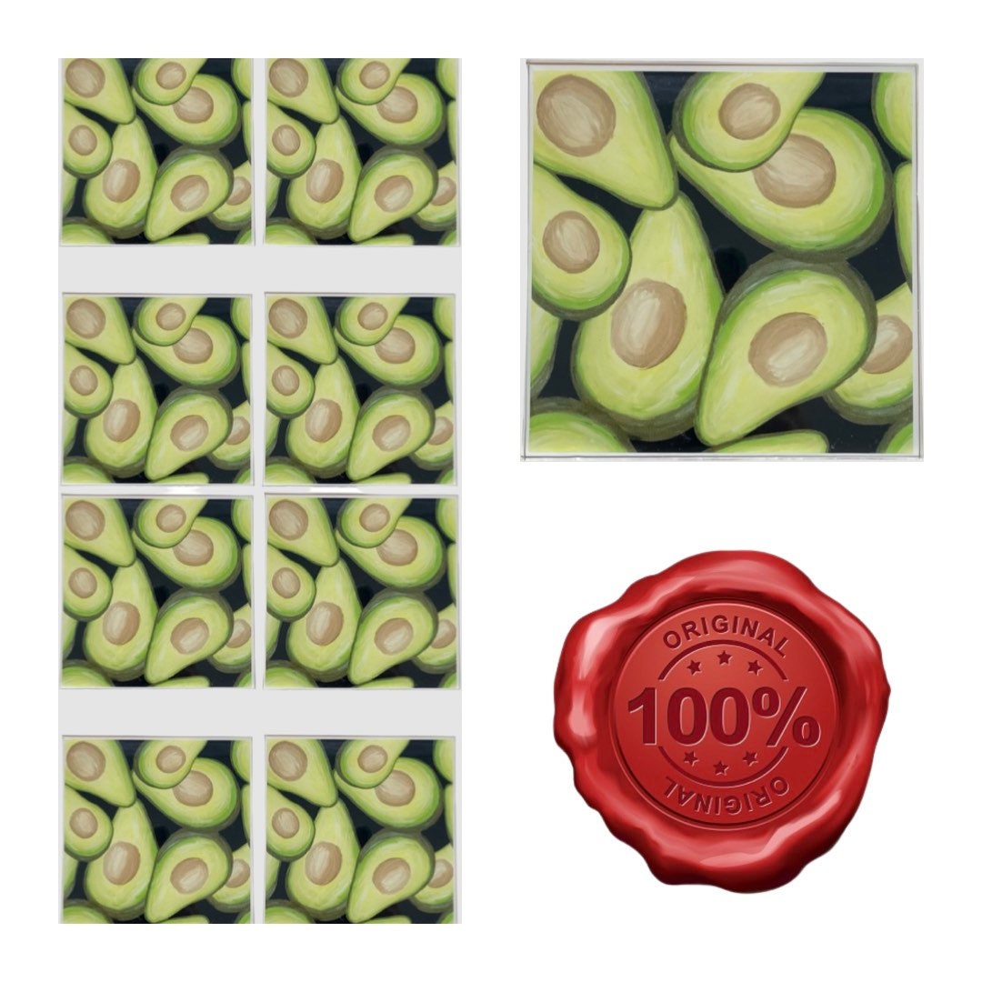 Epoxy Wall Tiles / Backsplash Ceramic Tiles / 6x 6 Tiles / 4x Tiles per