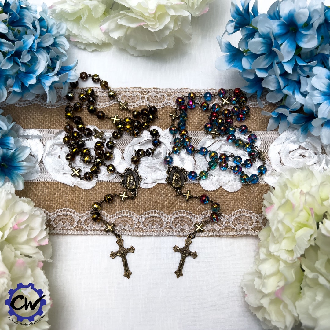 Immaculate Heart of Mary Rosary - Etsy