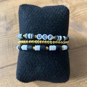 UCF Beaded Bracelet Stack: Knights Game Day Accessories