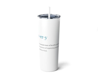Recovery definition - Vaso de acero delgado con pajita, 20 oz