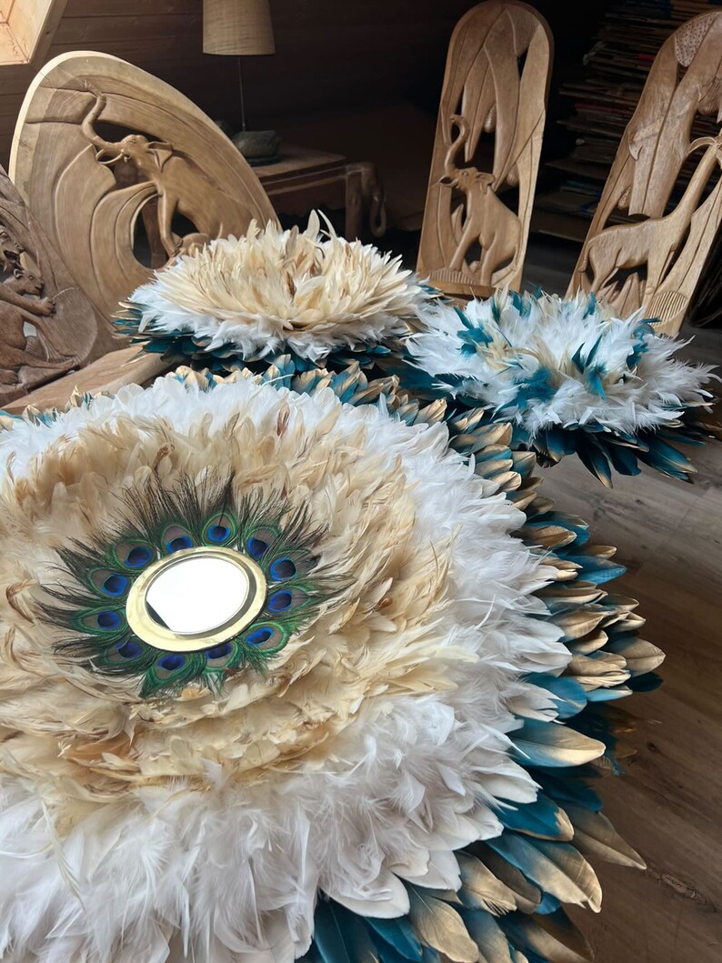 mirror decoration wall, juju hat beige, well-being, bali, closing gift, yin and yang, bamboo mirrors, jujuhat, personalized gift, unique gift for her, golfmirror