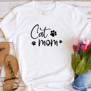 Cat Mom Shirt Funny cat shirt cat mom cat lover gift cat mom cat tshirt custom cat shirt cat gifts for cat lovers Gift for Her