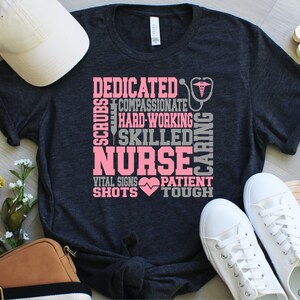Dedicated Nurse Skilled Caring rn shirt for nurse gift nicu pediatric icu er oncology tshirt tee gift for nurse tee