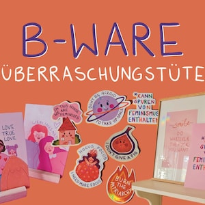 B-Ware: Überraschungstüte bestehend aus A4-Print, Sticker und Maxi-Karten