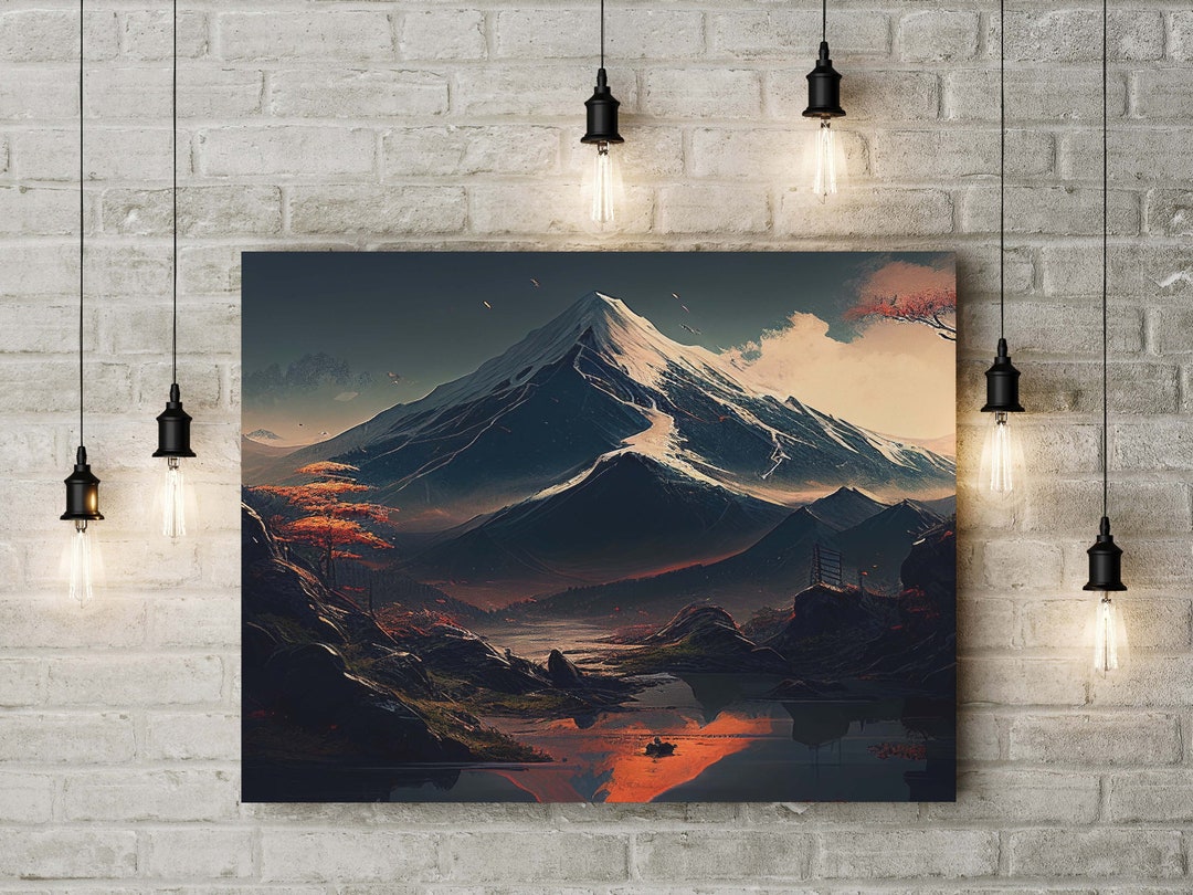 Mount Fuji, Japanese Print, Japan Wall Art, Home Decor, Art Print, Gift