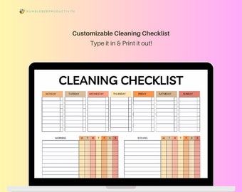 Cleaning Schedule Printable