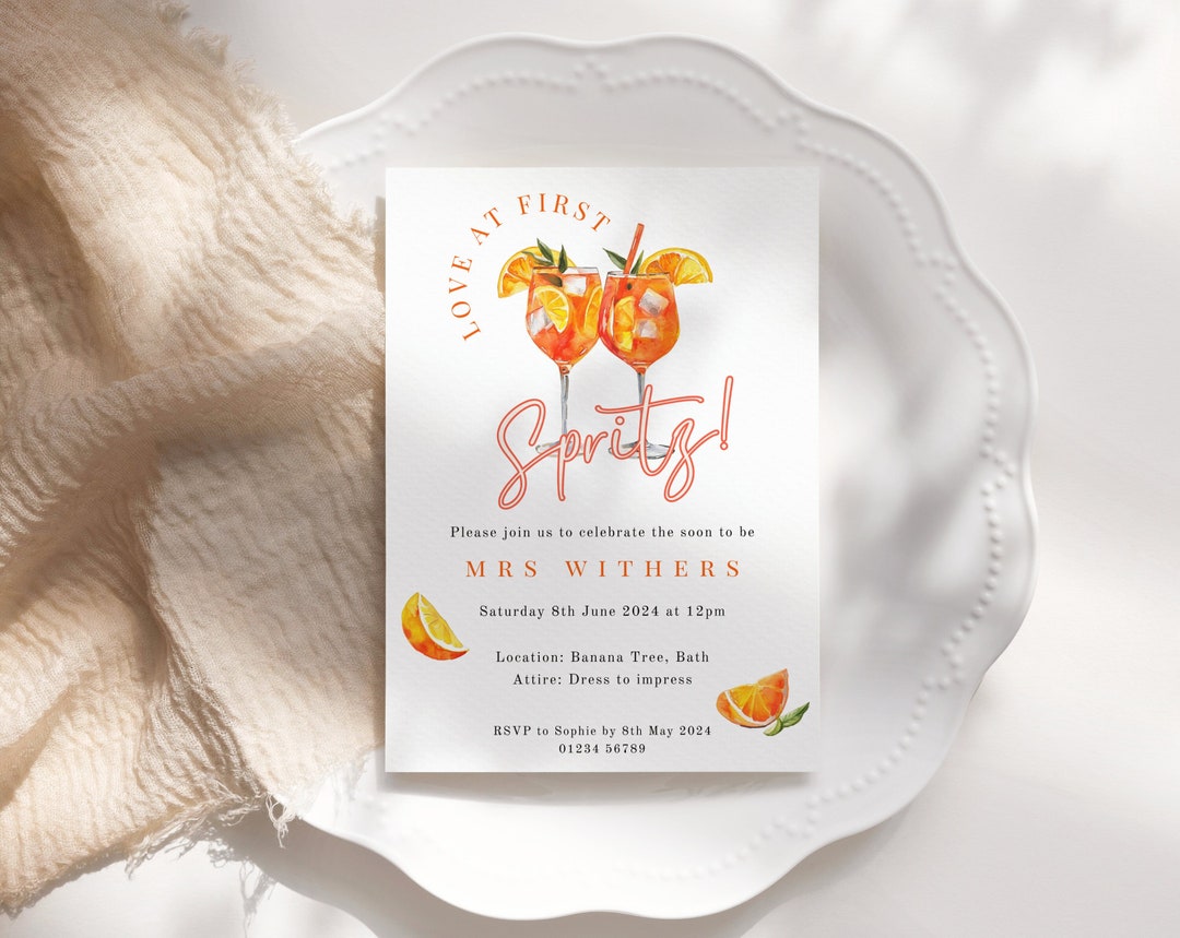 Decorazioni Addio Al Nubilato A Tema Aperol Spritz - Banner E Palloncini Per Feste Di Fidanzamento