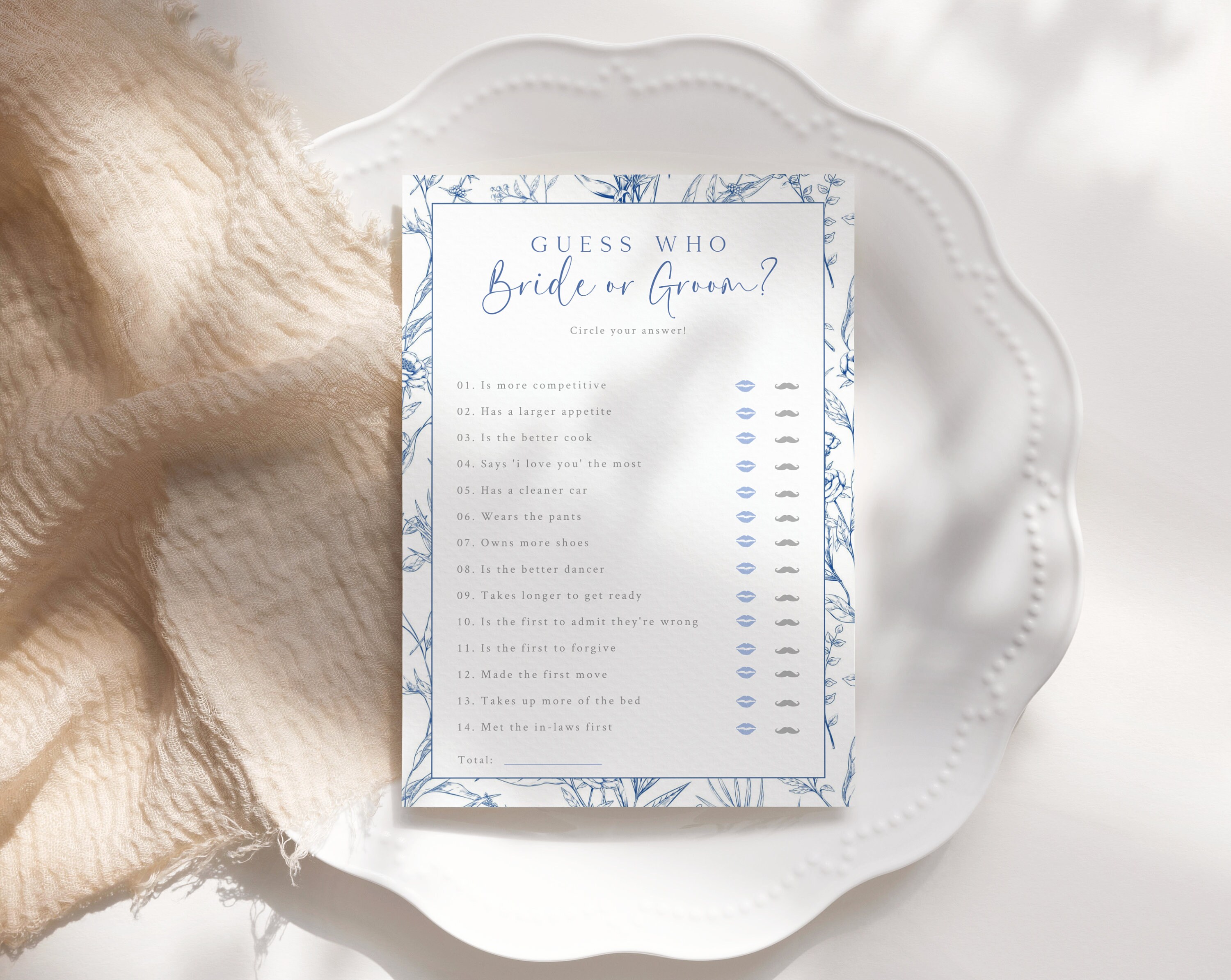 Gioco per la festa della sposa o dello sposo – Something Blue Bridal (scaricabile stampabile) - Italia