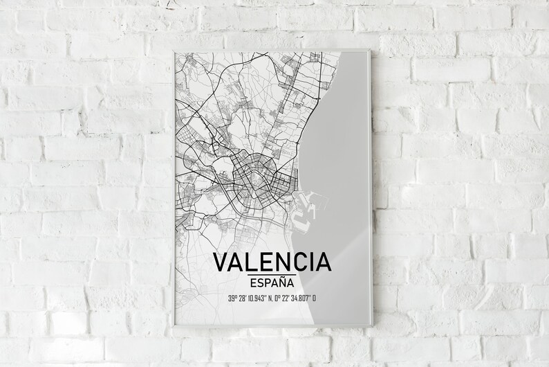 Spain Cities Maps DIGITAL Etsy