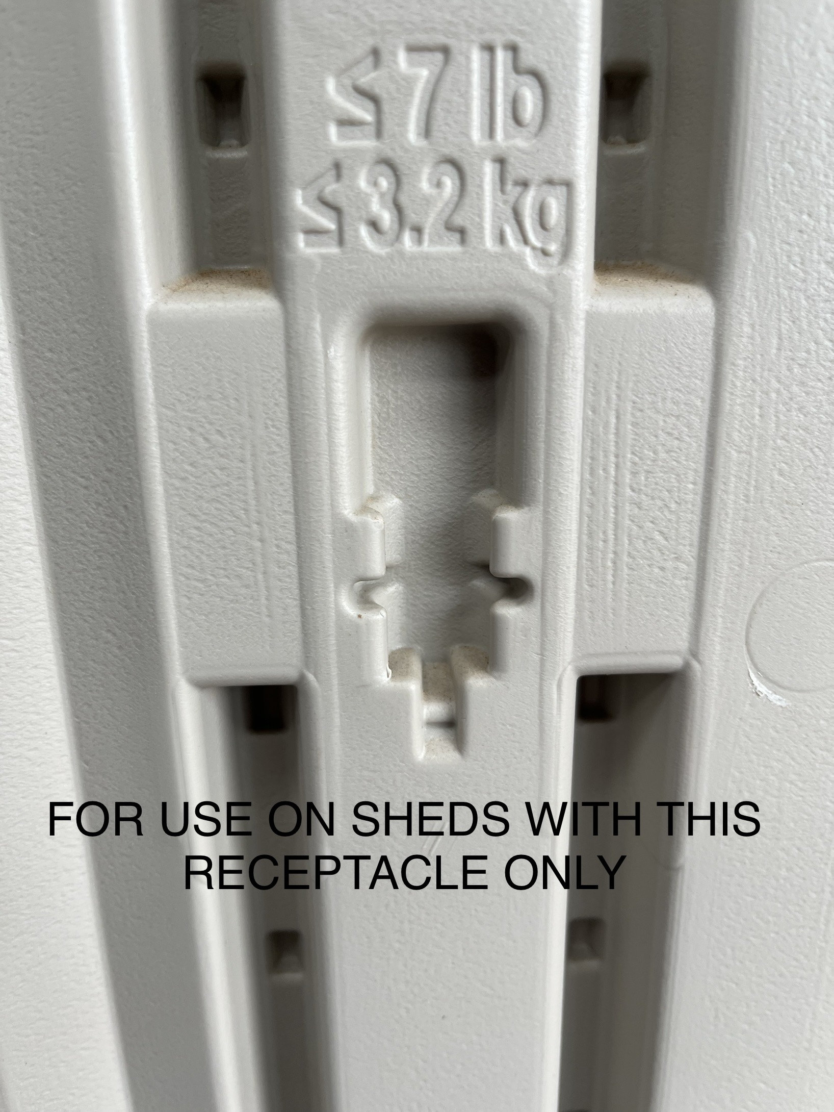 Outdoor Shed double Vertical Hook for Lifetime Sheds Etsy