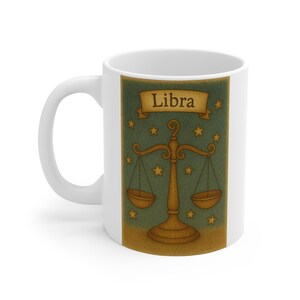 Libra Zodiac Mug, Astrology Coffee Cup, Personalized Gift for Libra, Horoscope Mug, Astrology Lover, Birthday Gift