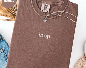 Aviation Mechanic Shirt, INOP Minimalist Aircraft Placard Tee, Funny Hangar Humor Gift, Comfort Colors®