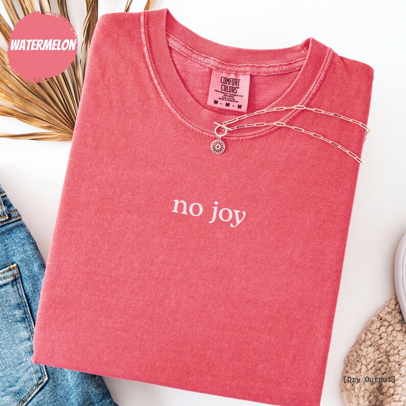 Aviation Shirt, No Joy Minimalist Pilot Tee, Funny Fighter Pilot Humor Gift, Comfort Colors® image 7