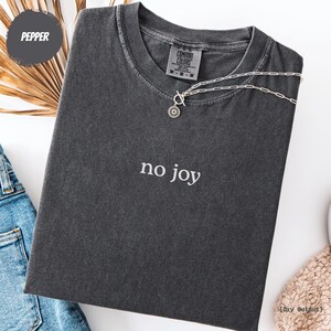 Aviation Shirt, No Joy Minimalist Pilot Tee, Funny Fighter Pilot Humor Gift, Comfort Colors® image 4