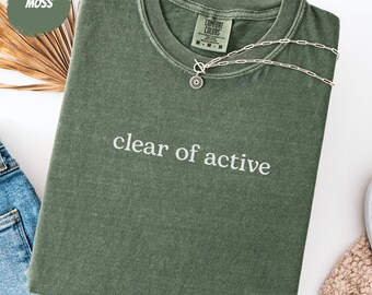 First Solo Gift, Clear Of Active Minimalist Aviation Shirt, Funny Student Pilot Tee, Comfort Colors®