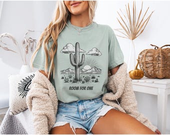 Sarcastic Cactus Shirt | Southwestern Desert Sunset Mountains Tee | Funny Introvert Gift
