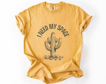 Sarcastic Cactus Shirt | Southwestern Saguaro Graphic Tee (Comfort Colors 1717)
