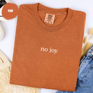 Aviation Shirt, No Joy Minimalist Pilot Tee, Funny Fighter Pilot Humor Gift, Comfort Colors® image 8