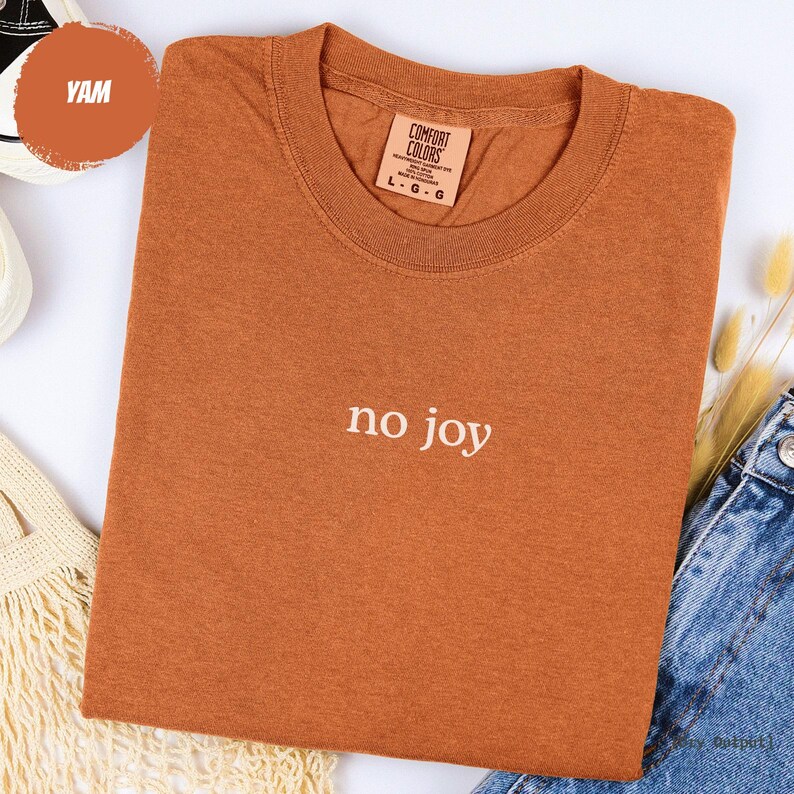 Aviation Shirt, No Joy Minimalist Pilot Tee, Funny Fighter Pilot Humor Gift, Comfort Colors® image 8