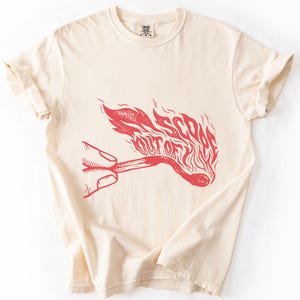 Out of Scope Burned Match Shirt | Project Manager Humor Tee