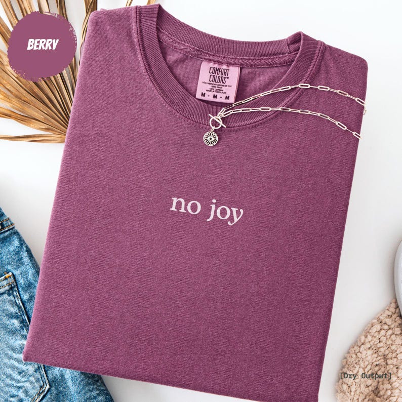 Aviation Shirt, No Joy Minimalist Pilot Tee, Funny Fighter Pilot Humor Gift, Comfort Colors® image 6