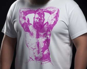 Gay Bear T-Shirt | Muscle Bear Lover Shirt | Gay Pride Bear Pride Outfit | Leather Daddy Shirt | Daddy Bear Tee | Gift for LGBTQ Bear Friend