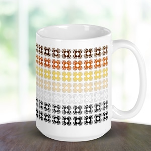 Gay Bear Paws Mug | Bear Brotherhood Flag Color | Bear Pride Coffee Mug | LQBTQ Cup With Bear Flag | Gay Pride Gift for LGBTQ Friend