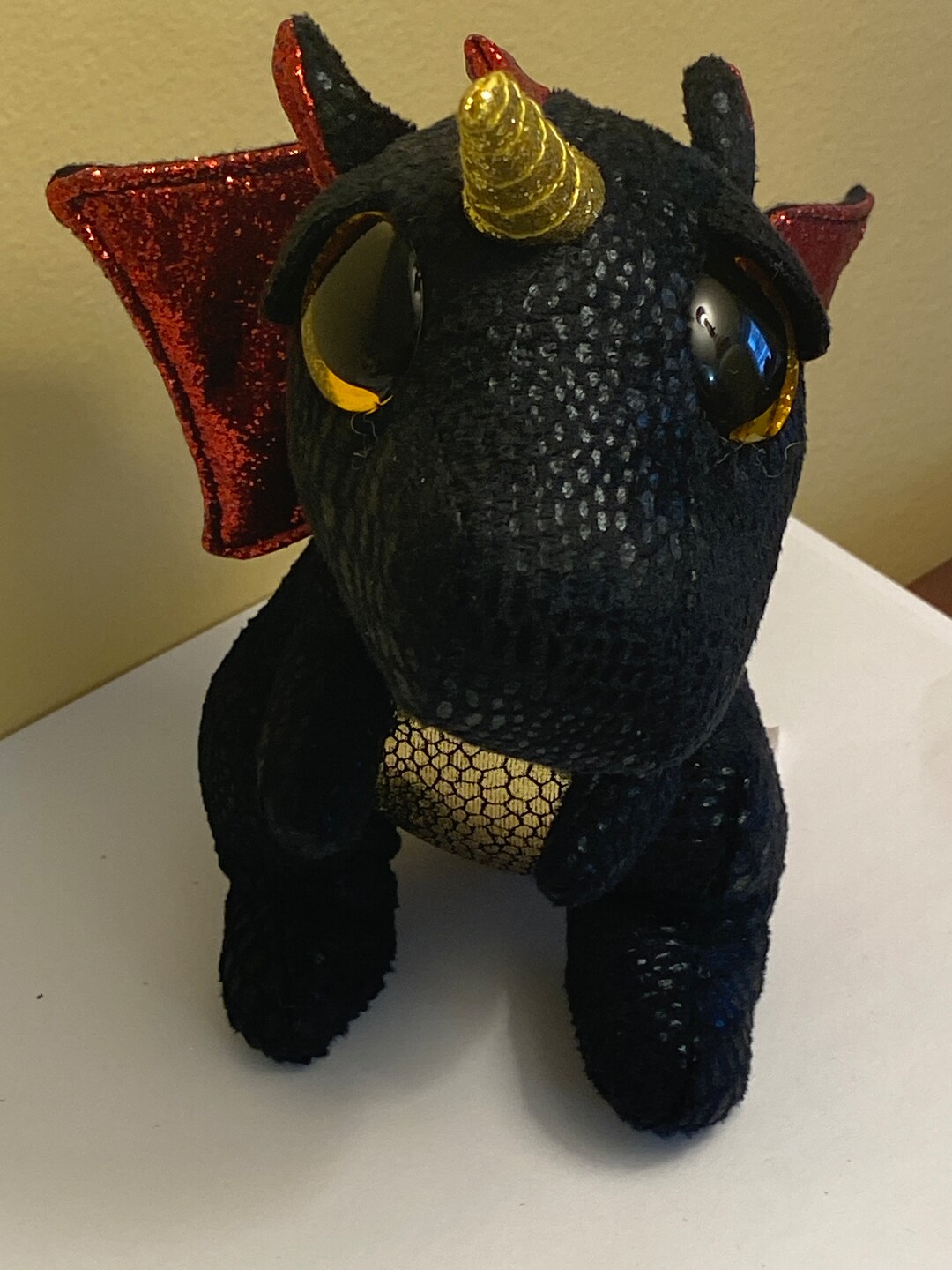 TY Beanie Boo Plüschtier – Grindal Drache, Mehrfarbig, Sammelfigur