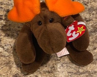 TY 1993 Moose Plush Beanie Baby